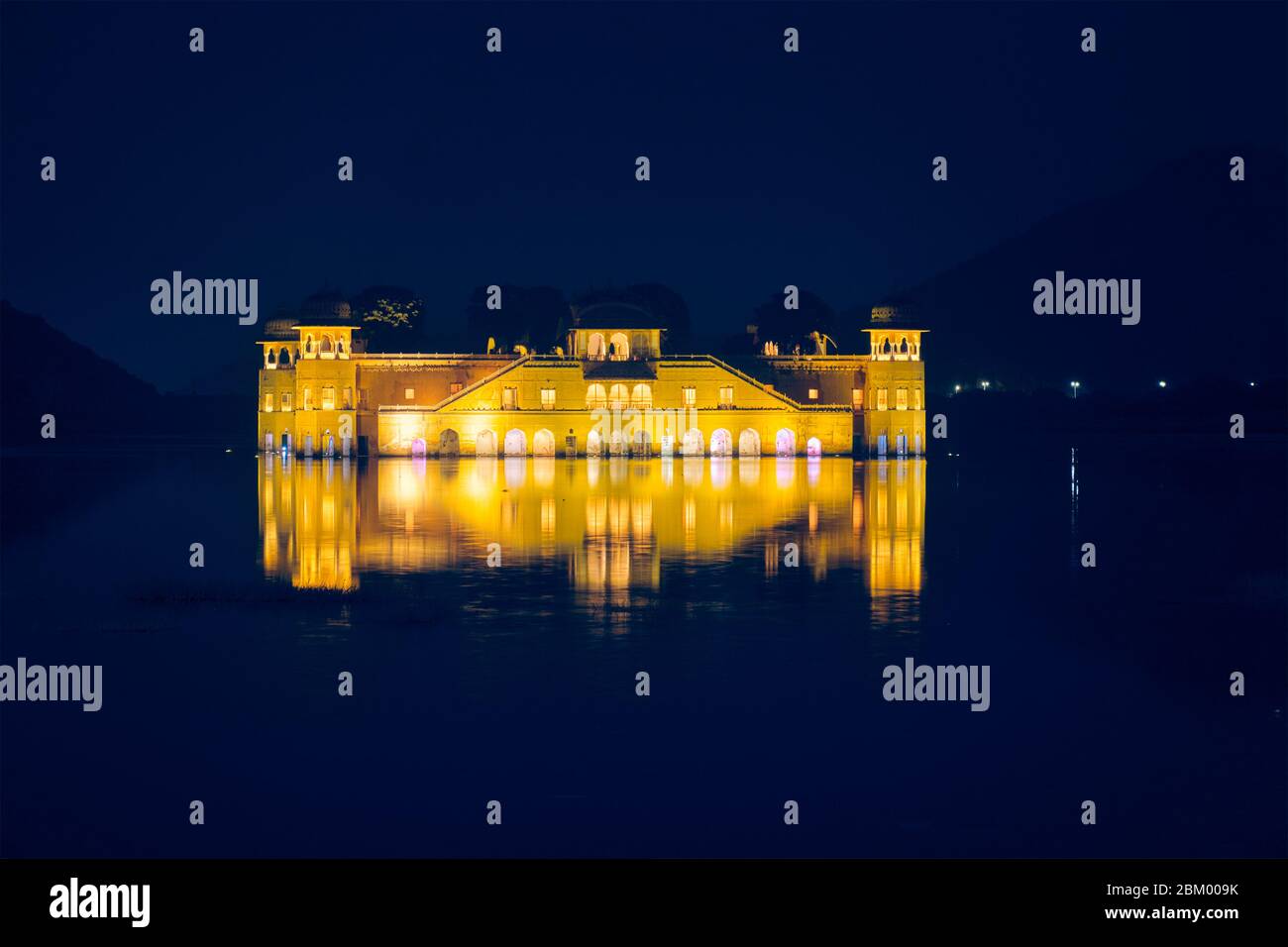 Jal Mahal Palazzo d'acqua. Jaipur, Rajasthan, India Foto Stock