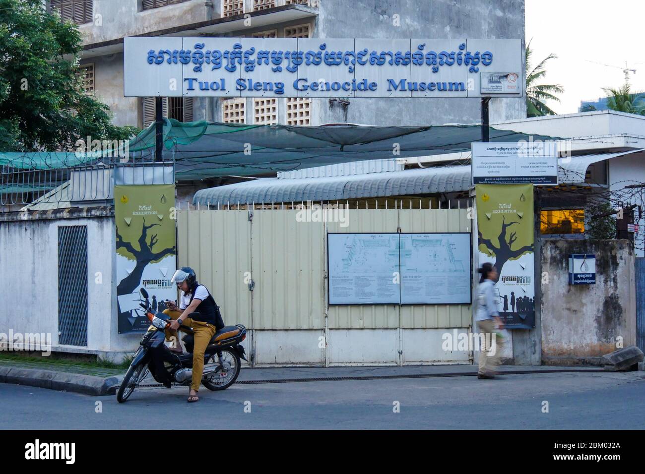 Museo del crimine genocidio 'Tuol Sleng' S-21 Museo del genocidio ( Phnom Penh- Cambogia) Foto Stock