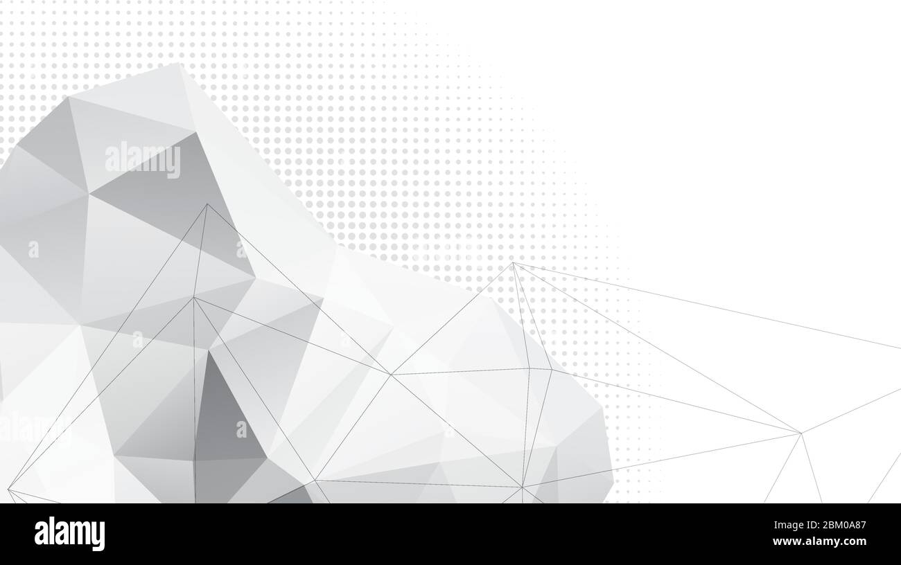 Sfondo astratto grigio per i designer. Banner pubblicitario con forme. Illustrazione Vettoriale