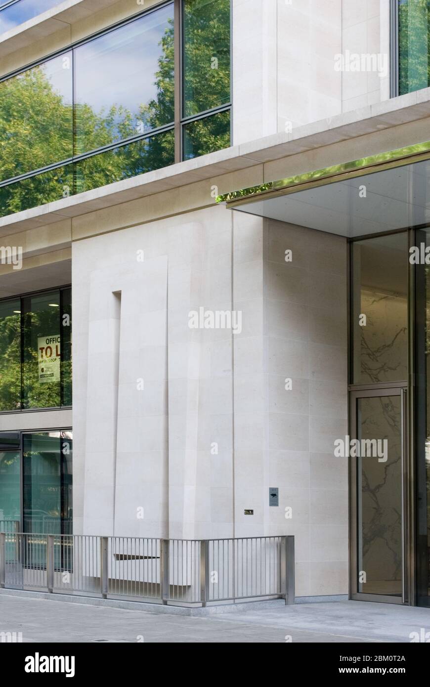 Portland Stone Relief Elevation Windows facciata di facciata 40 Portman Square, Marylebone, Londra W1H 6DA di Squire & Partners John carter Foto Stock