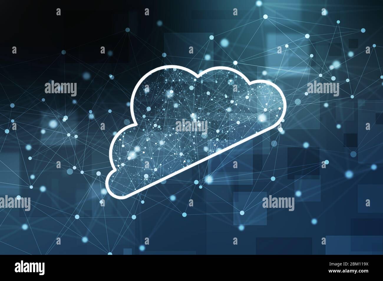 2D tecnologia di rendering Cloud computing Foto Stock