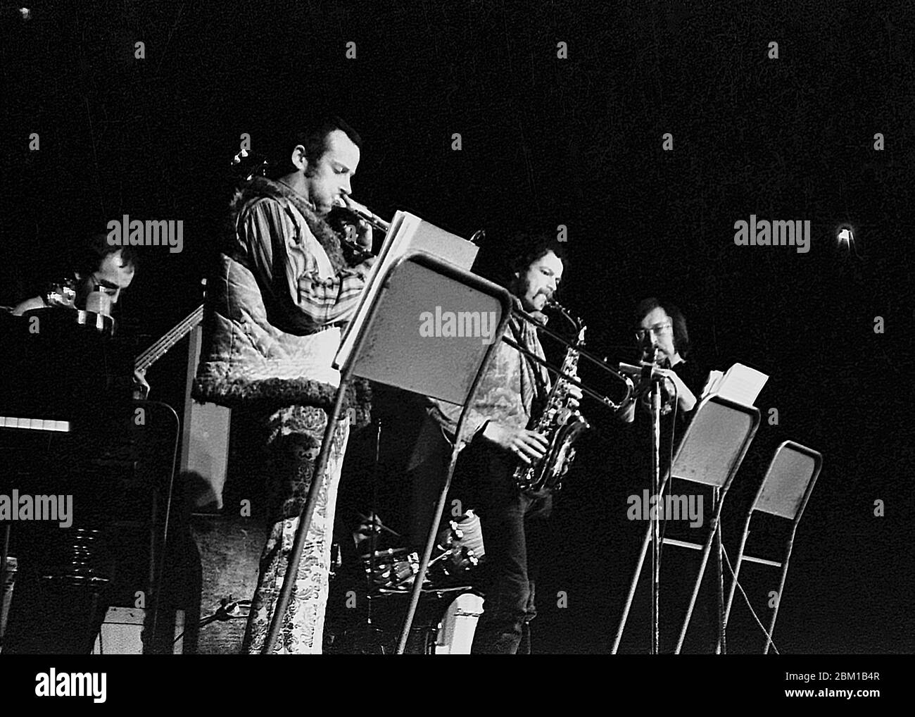 Il Keith Tippett Sextet si esibisce presso le Anson Rooms dell'Università di Bristol il 10 marzo 1970 durante un festival artistico di due settimane organizzato dall'Unione degli studenti. Il pianista e compositore Jass Keith Tippet era un bristoliano e suonava nel Dug out Club vicino all'Università di Bristol a Park Row. Foto Stock