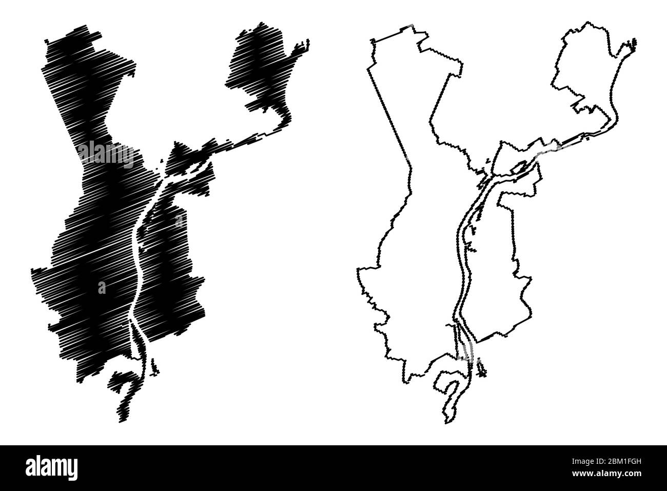 Veliky Novgorod City (Federazione russa, Russia) mappa vettoriale illustrazione, schizzo di scarabeo Città di Novgorod la Grande mappa Illustrazione Vettoriale