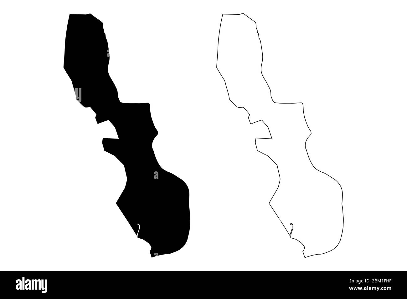 Khulna City (Repubblica popolare del Bangladesh) mappa vettoriale illustrazione, schizzo di scarabocchio Città di Rampur Khulna mappa Illustrazione Vettoriale