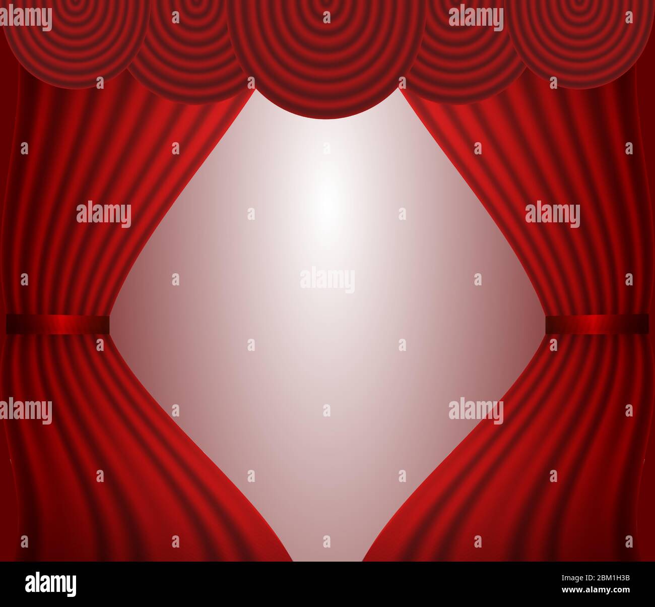 Aperto sfondo rosso ellgant teatro Illustrazione Vettoriale