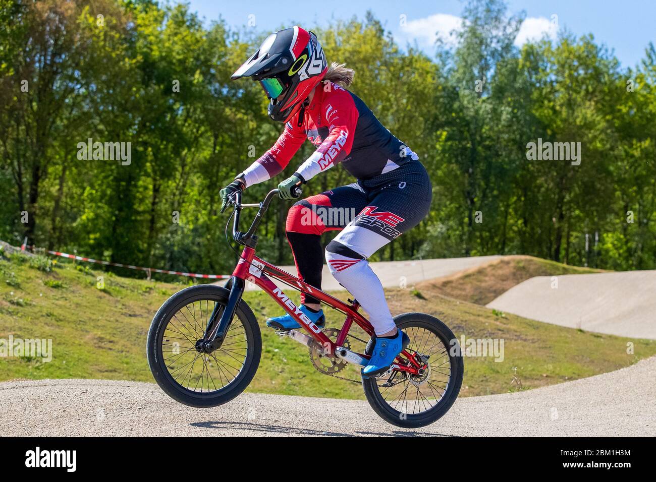 5 maggio 2020 Papendal, i Paesi Bassi prima ad allenare i piloti olandesi BMX dopo il blocco corona Merel Smelders Foto Stock