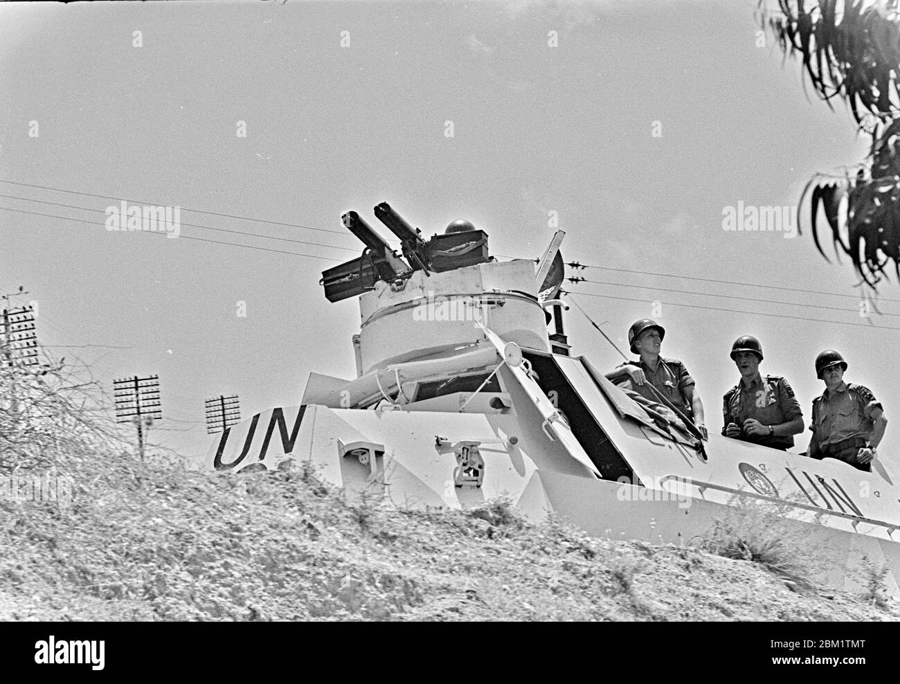 Auto blindata svedese a Cipro 1964. Foto Bo Arrhed Foto Stock