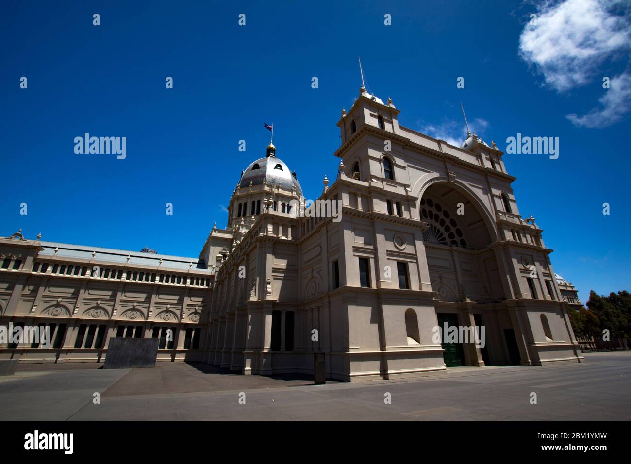Royal Exhibition Building, Melbourne, Australia - il primo edificio in Australia a raggiungere lo status di Patrimonio Mondiale dell'Umanità dell'UNESCO. Foto Stock