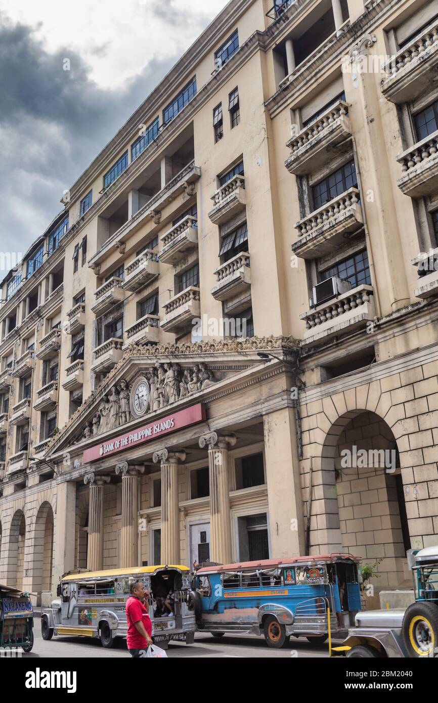 Banca delle isole Filippine, distretto di Bidondo, Manila, Filippine Foto Stock