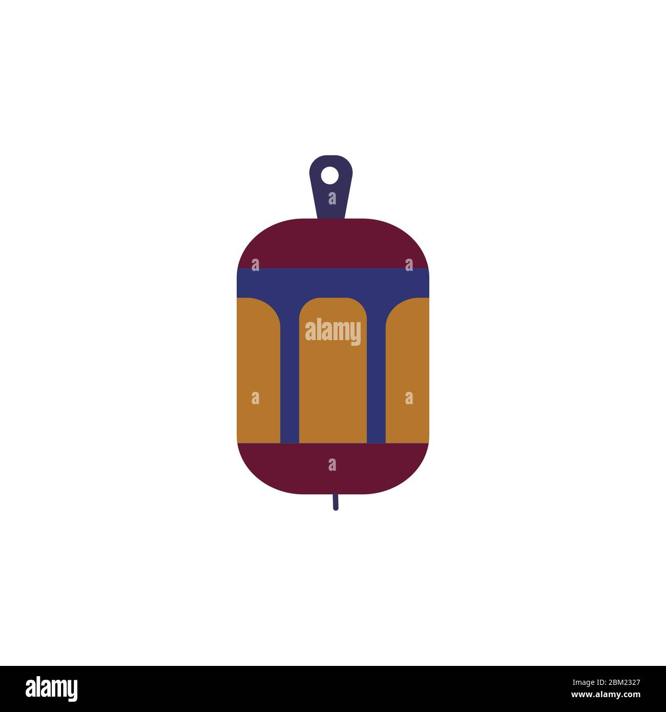 Lampflaticonisolatedonawhitebackground Illustrazione Vettoriale