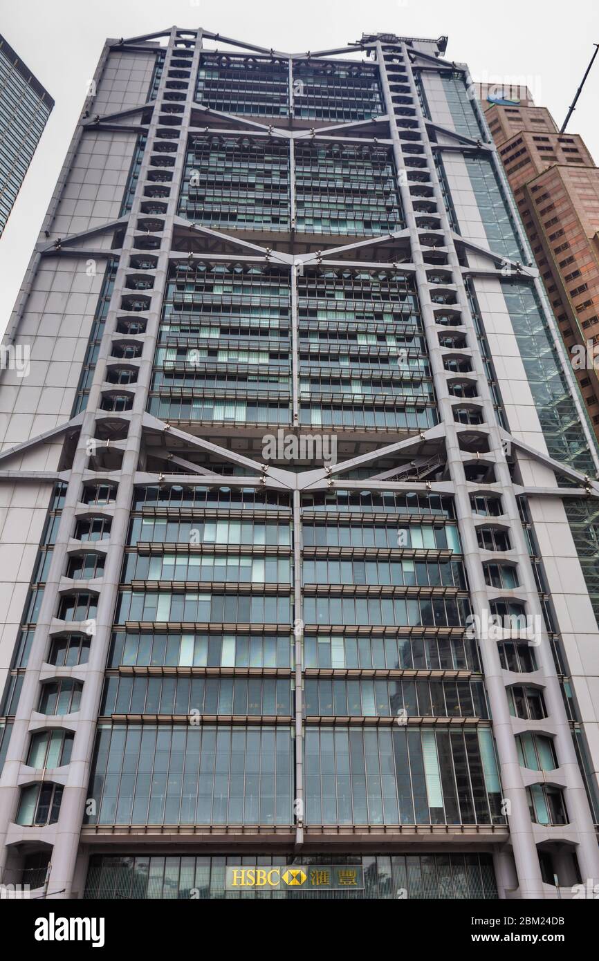 HSBC Building, 1985, Norman Foster, Hong Kong, Cina Foto Stock
