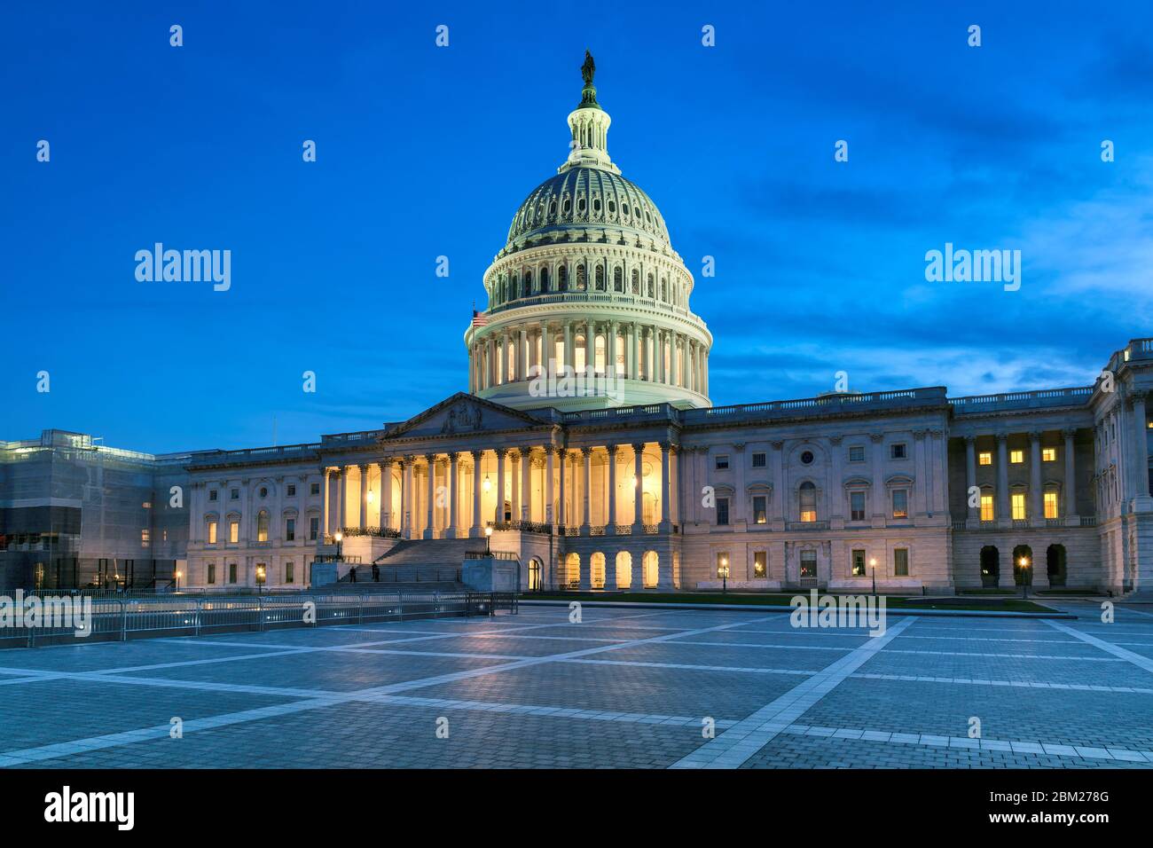 EDIFICIO DEL Campidoglio DEGLI STATI UNITI di notte, Washington DC Foto Stock