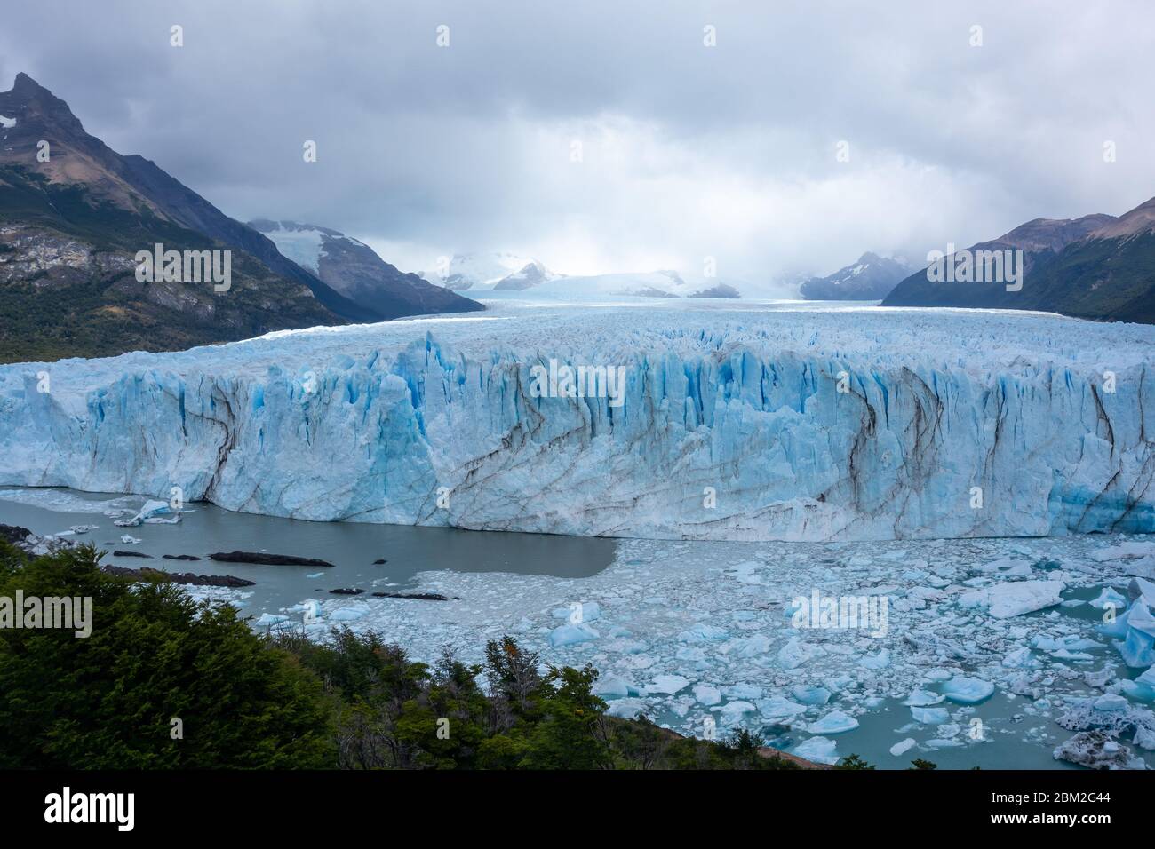 Ghiacciaio Perito Moreno parco nazionale Los Glaciares. La Patagonia argentina in autunno. Foto Stock