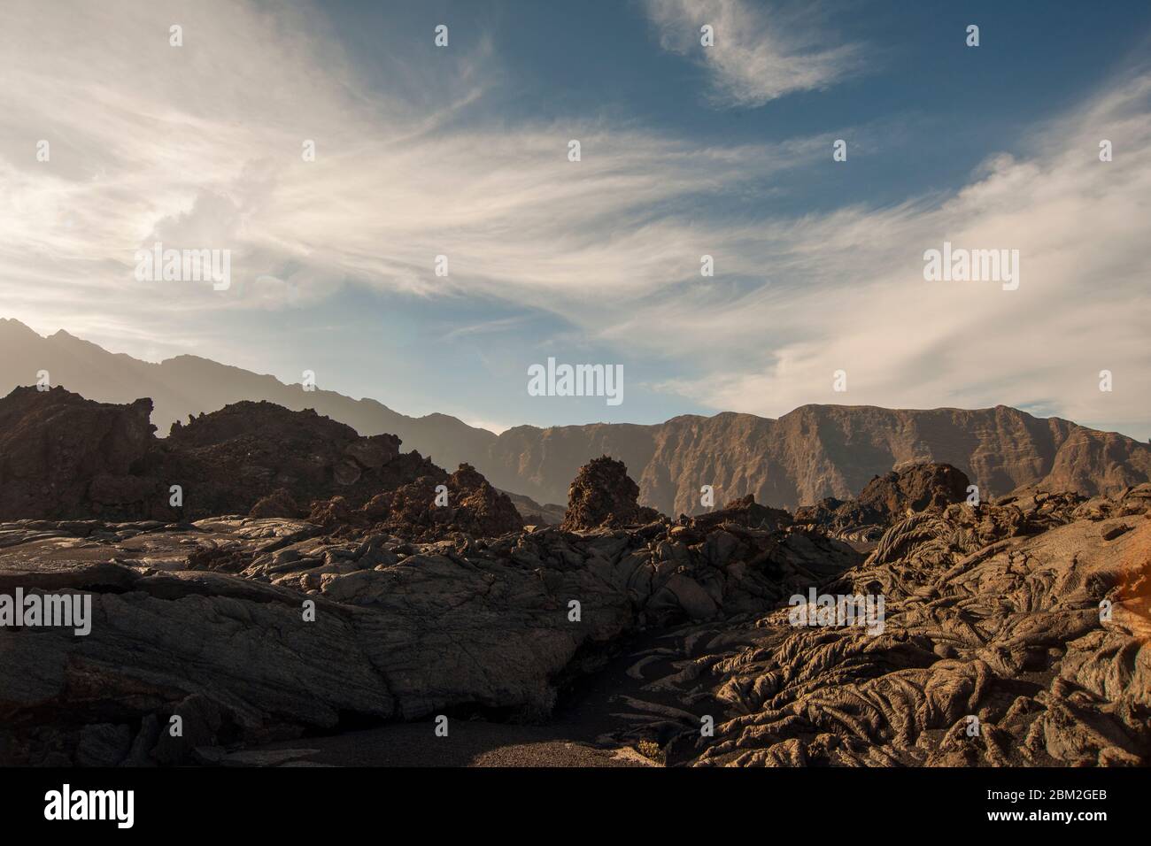 bellissimo vulcano paesaggio fogo cap verde Foto Stock