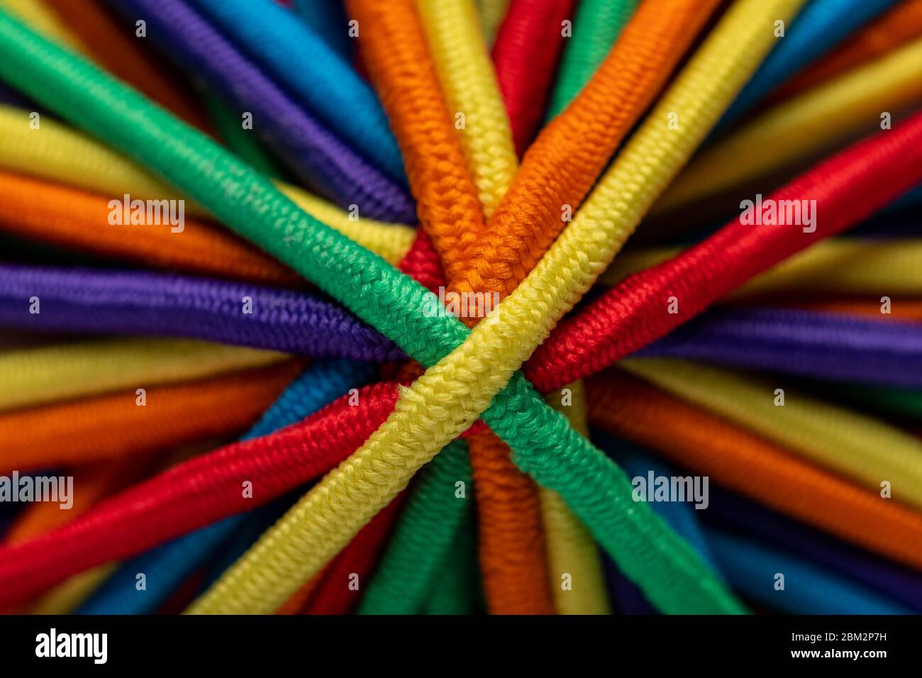 Fasce colorate per capelli Foto Stock