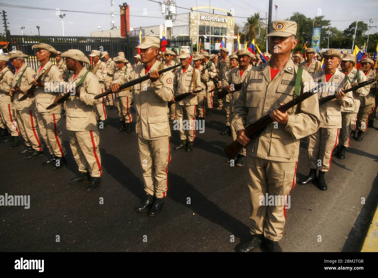 'Operazione' Black First 'neutralizza l'incursione terroristica in Venezuela. Foto Stock