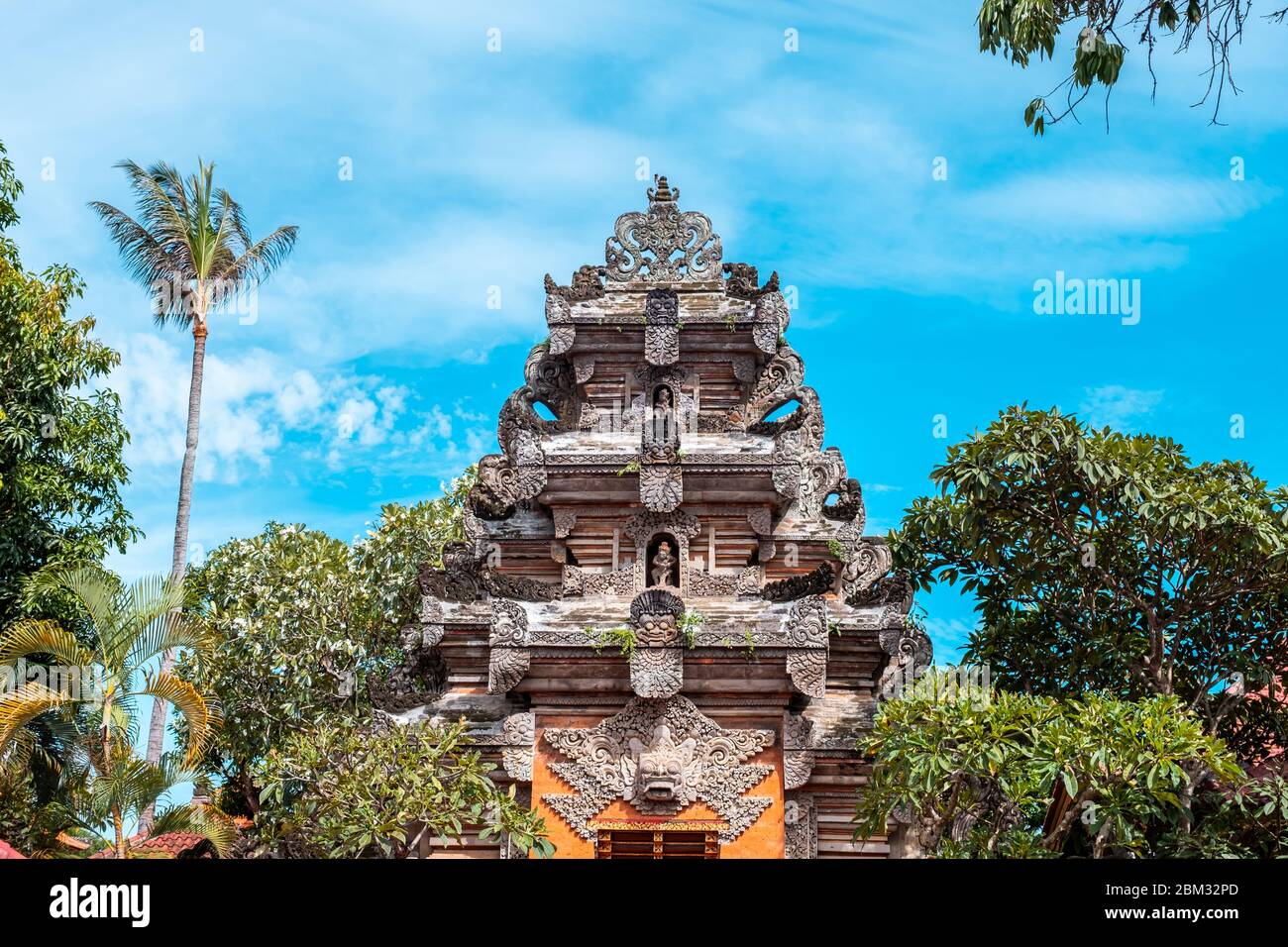 Nome di questo luogo Tempio Saraswati nella provincia di Ubud, isola di Bali Foto Stock