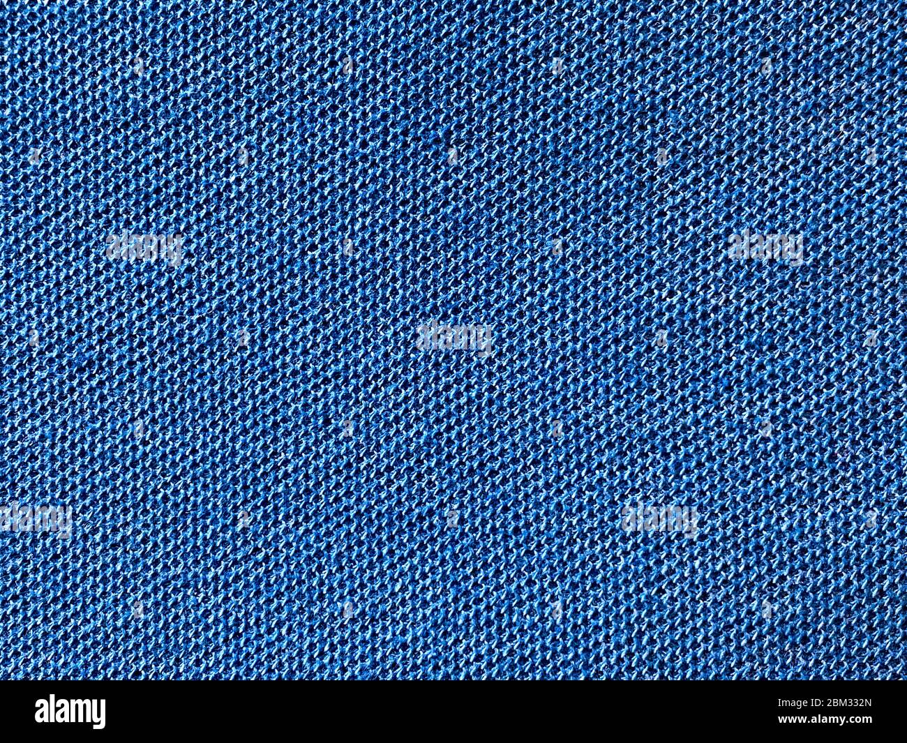 Tessuto blu. Materiale tessuto per sfondo. Foto Stock