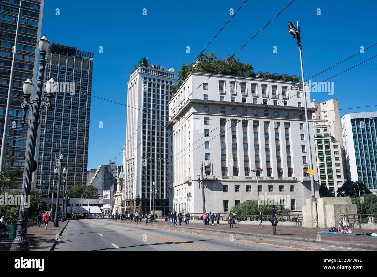 San Paolo, Brasile, centro città, centro. Raffigura il Municipio della città Foto Stock