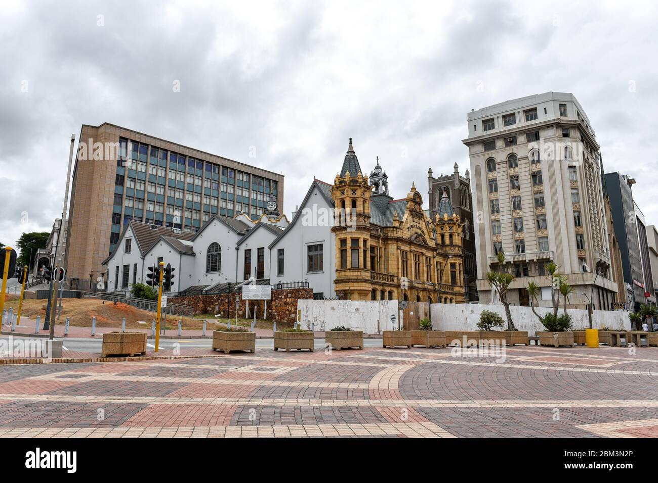 Edificio storico della Biblioteca pubblica di Port Elizabeth, Capo Orientale, Sud Africa Foto Stock