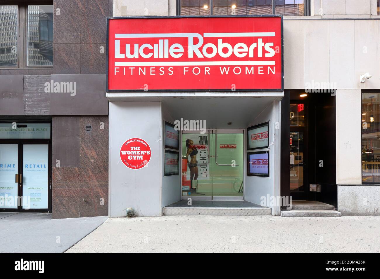 Lucille Roberts, 50 e 42nd St, New York, NYC foto di una palestra femminile a Midtown Manhattan. Foto Stock