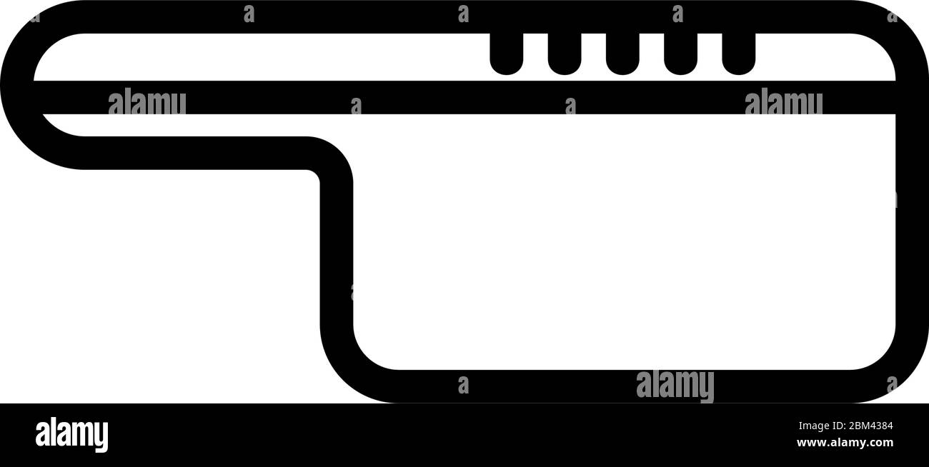 utensile da cucina per affilare coltelli icona vettore Illustrazione Vettoriale