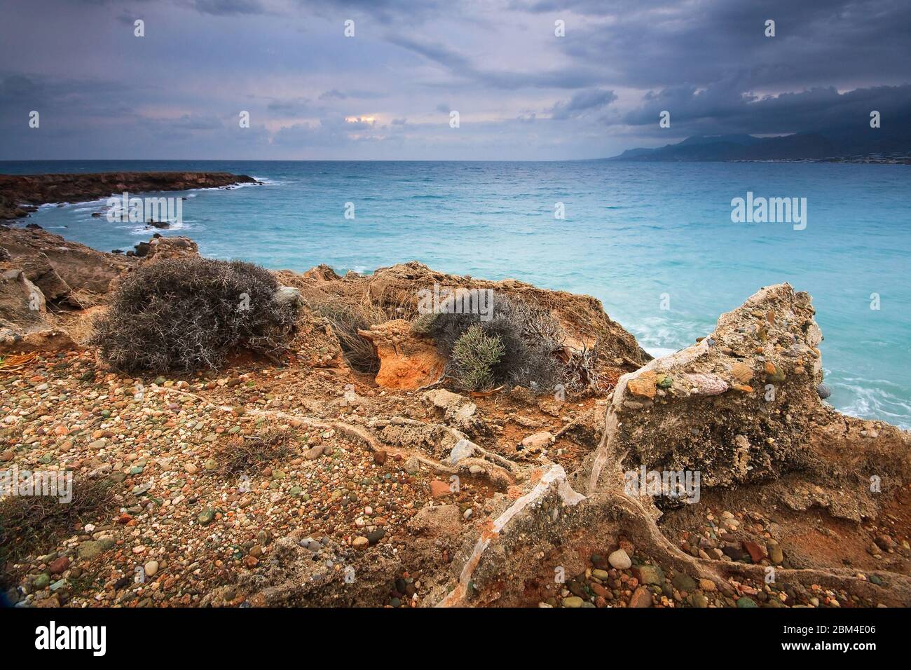 Costa greca a Creta meridionale. Foto Stock
