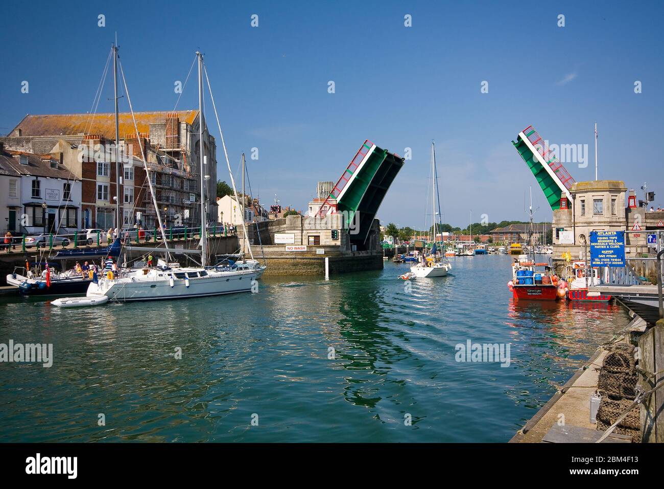 Porto di Weymouth, Dorset, Regno Unito. Foto Stock