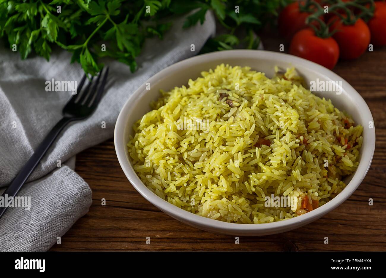 Uzbekistan nazionale piatto - plov Foto Stock