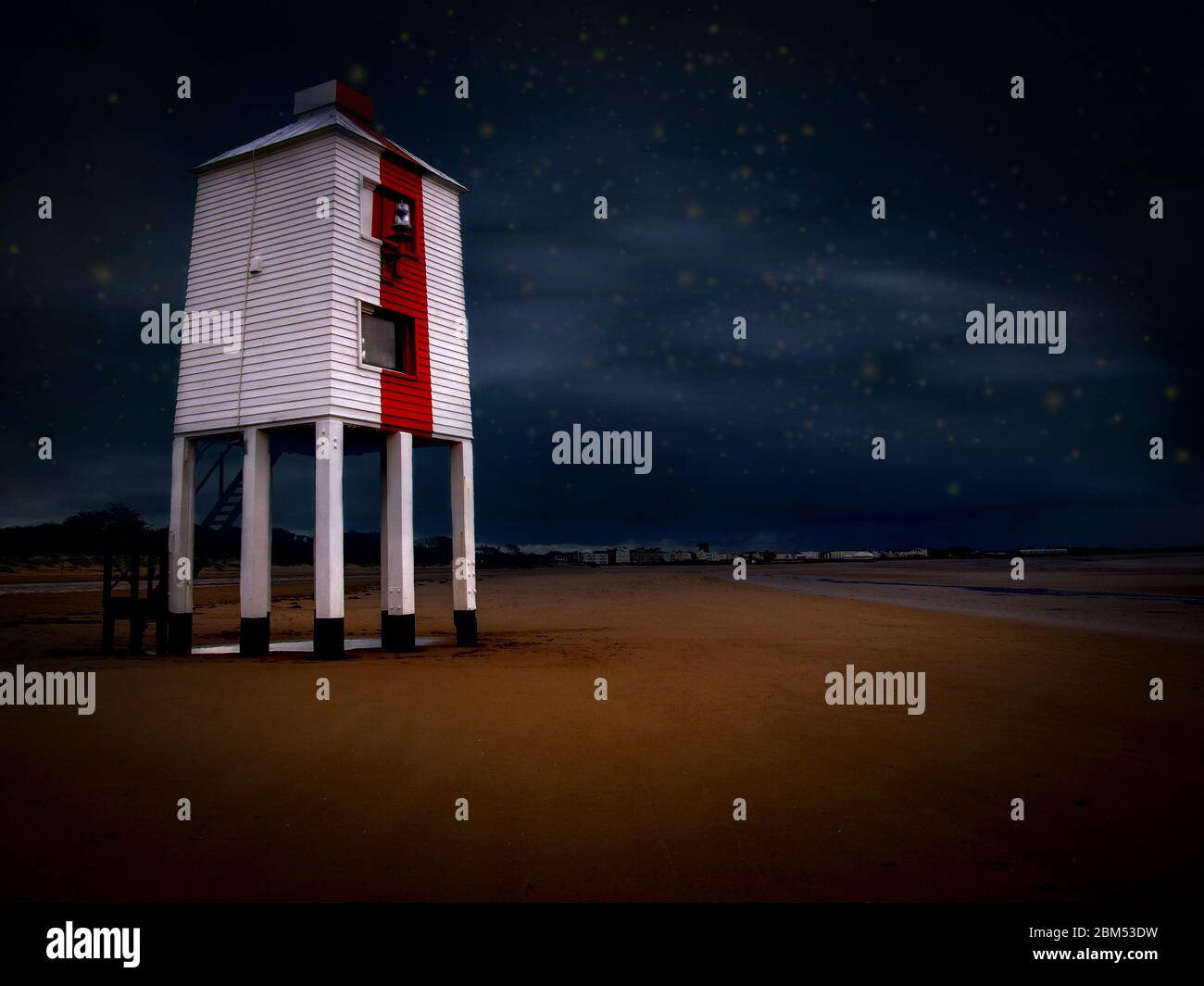 Burnham-on-Sea Lighthouse, Somerset, Regno Unito Foto Stock