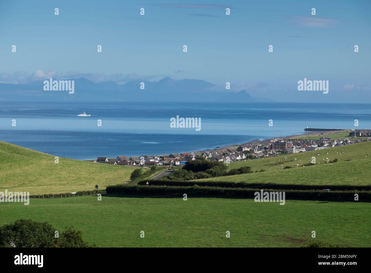 vista lunga di girvan Foto Stock