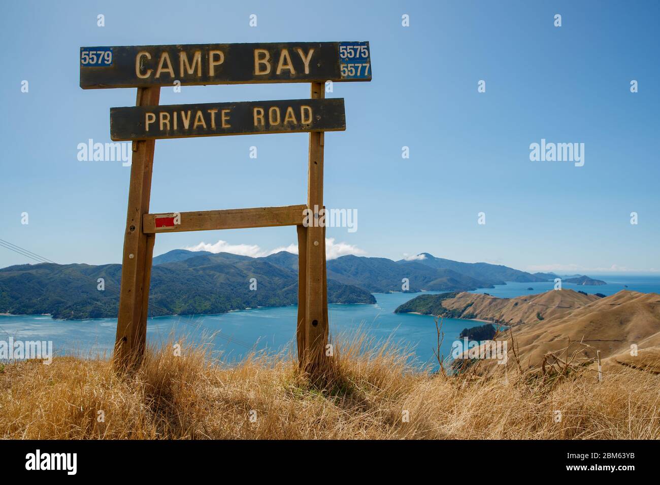 French Pass e Camp Bay, Marlborough, Nuova Zelanda Foto Stock