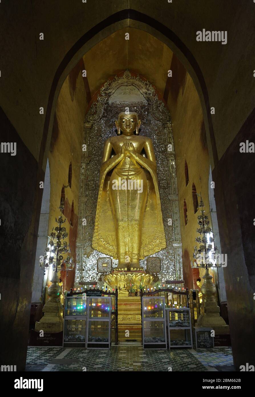 Tempio Ananda Phaya a Bagan, Myanmar Foto Stock