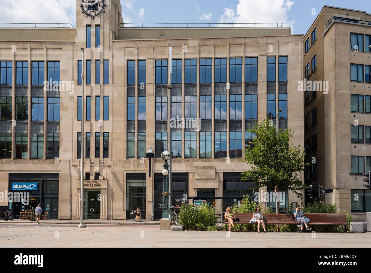 Street scene, Bristol, Regno Unito Foto Stock