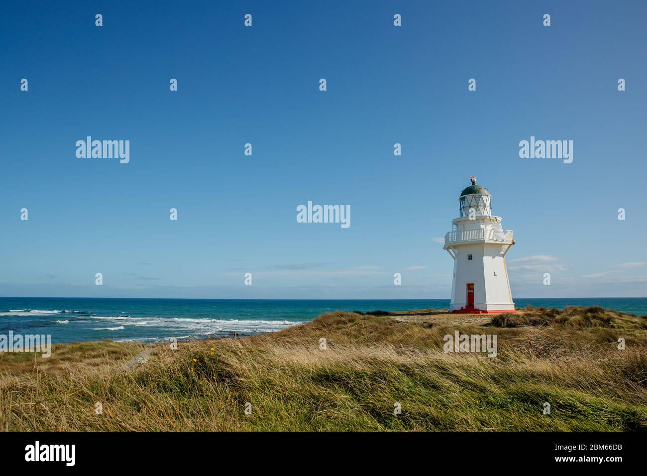 Waipapa Point Lighthouse, Otara, Nuova Zelanda Foto Stock