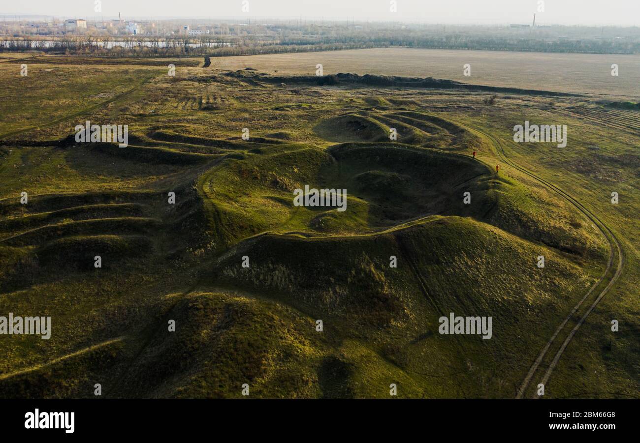 Mavrynskiy Maidan in Ucraina, Mezhyrich villaggio Pavlograd. Luoghi storici in Ucraina Foto Stock