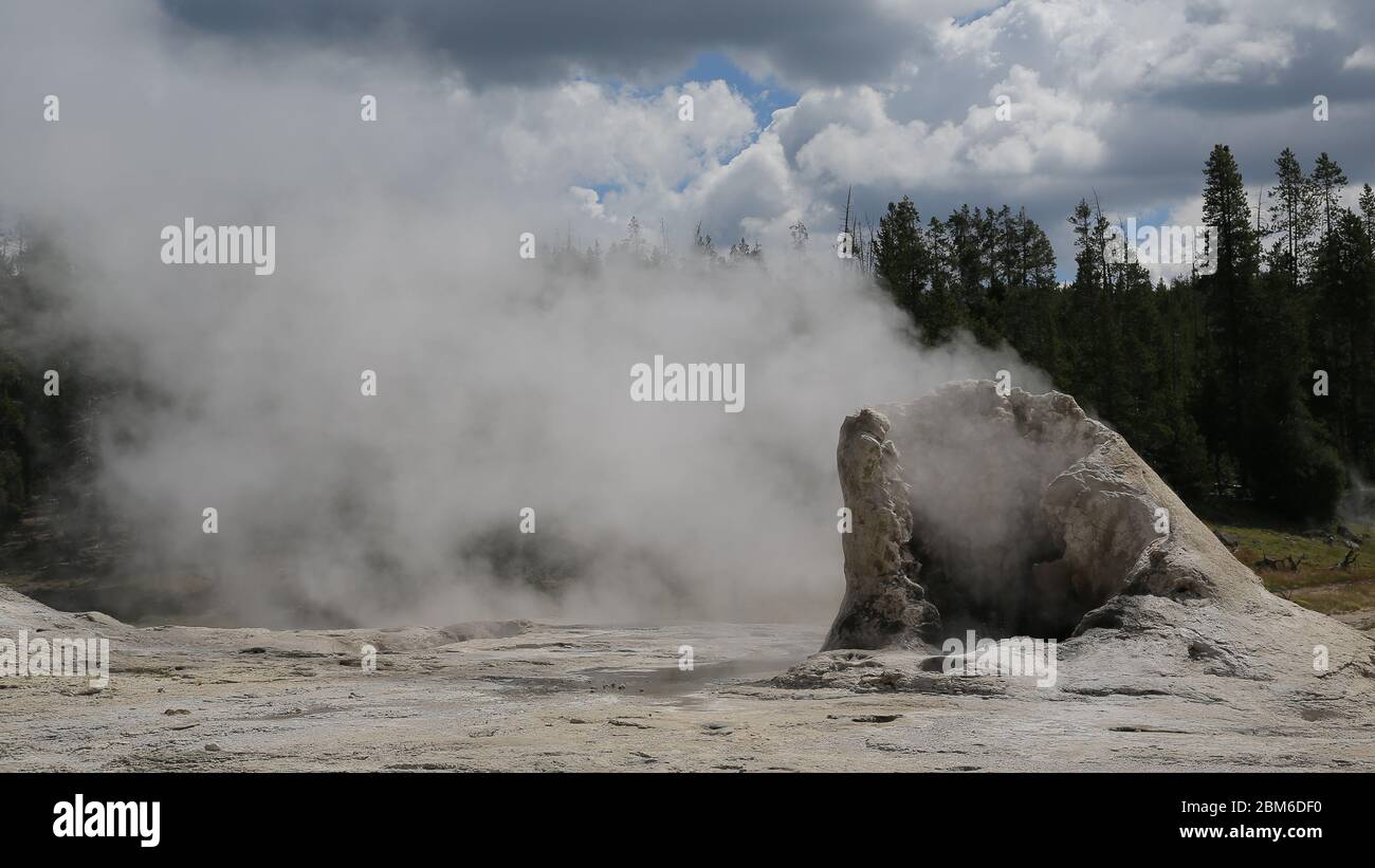 Questa foto è stata scattata nel Parco Nazionale di Yellowstone, Stati Uniti Foto Stock