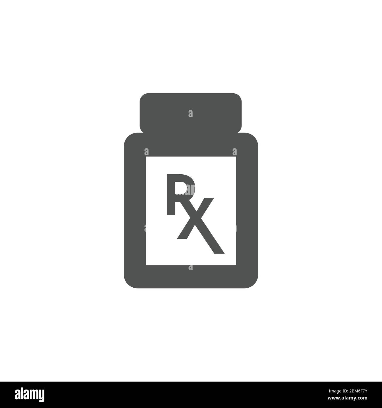 Icona farmacia e prescrizione con immagine farmaceutica che raffigura l'icona farmacia Illustrazione Vettoriale