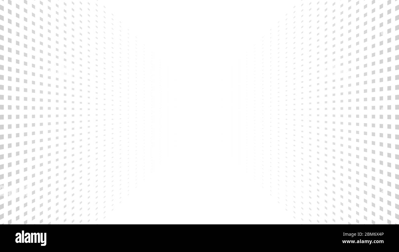 Sfondo punteggiato in prospettiva a mezzitoni. Vector abstract sfondo grafico grigio chiaro minimo per presentazioni, banner Illustrazione Vettoriale
