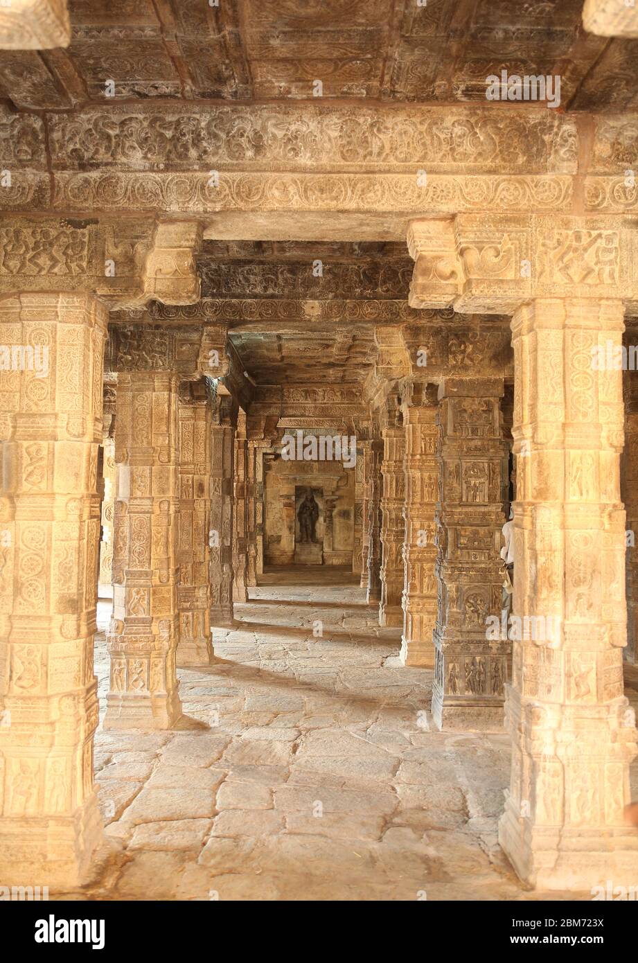 Tempio di Airavatesvara a Darasuram. India Foto Stock