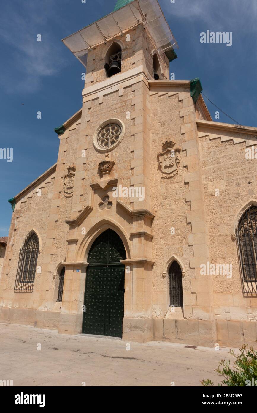Facciata della vecchia chiesa Foto Stock