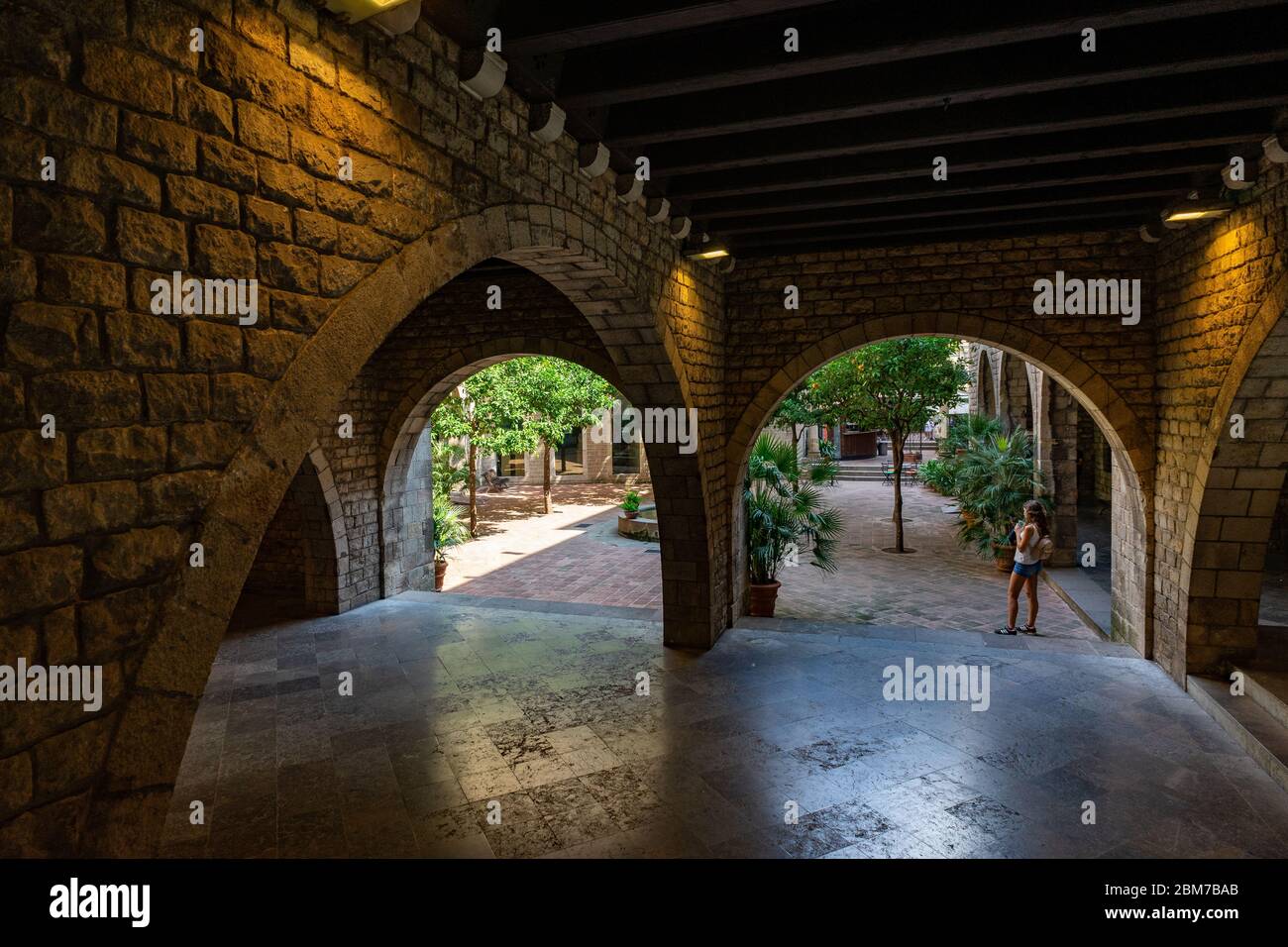 Museo Frederic Mares nel quartiere Gotico, Catalogna, Spagna. Foto Stock