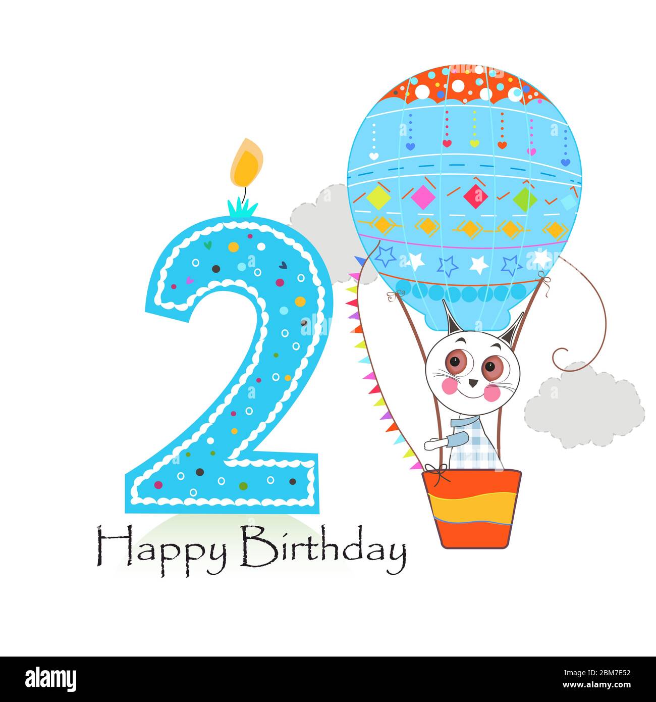Old English Co. - Biglietto Di Auguri Per Il 2° Compleanno Per