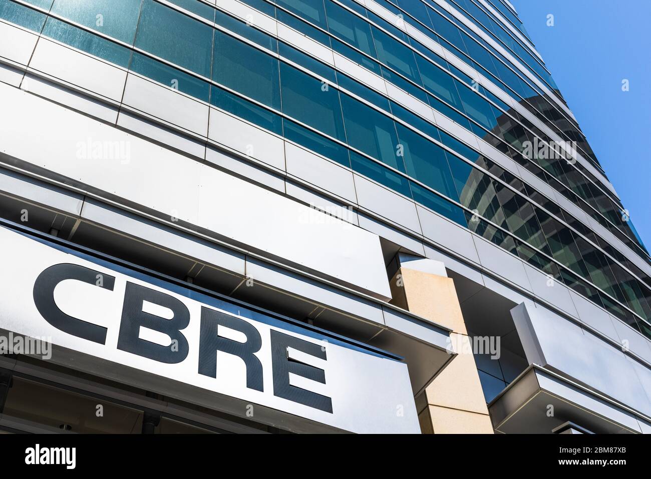 6 maggio 2020 San Jose / CA / USA - CBRE sede centrale nella Silicon Valley; CBRE Group, Inc. È un americano servizi e investimenti immobiliari commerciali Foto Stock