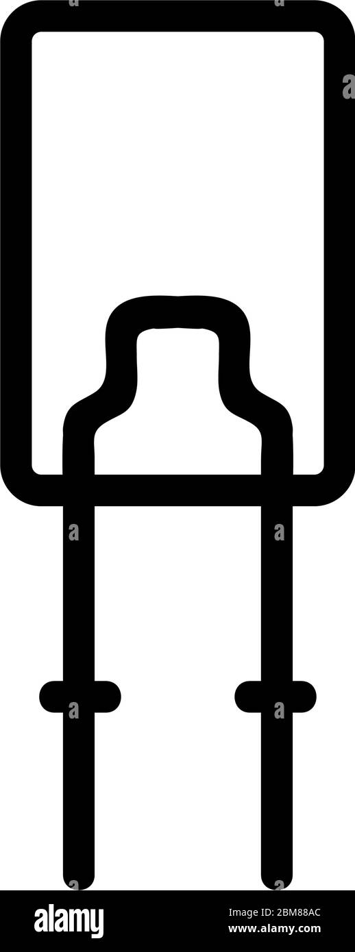 vettore icona portalampada led dispositivo Illustrazione Vettoriale