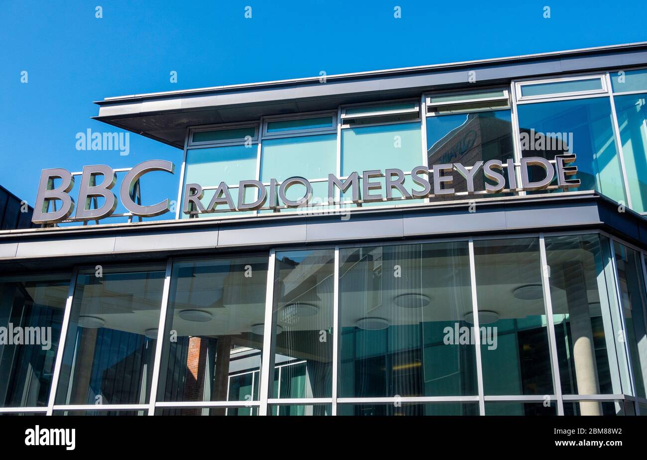 BBC radio Merseyside Studios a Liverpool Foto Stock