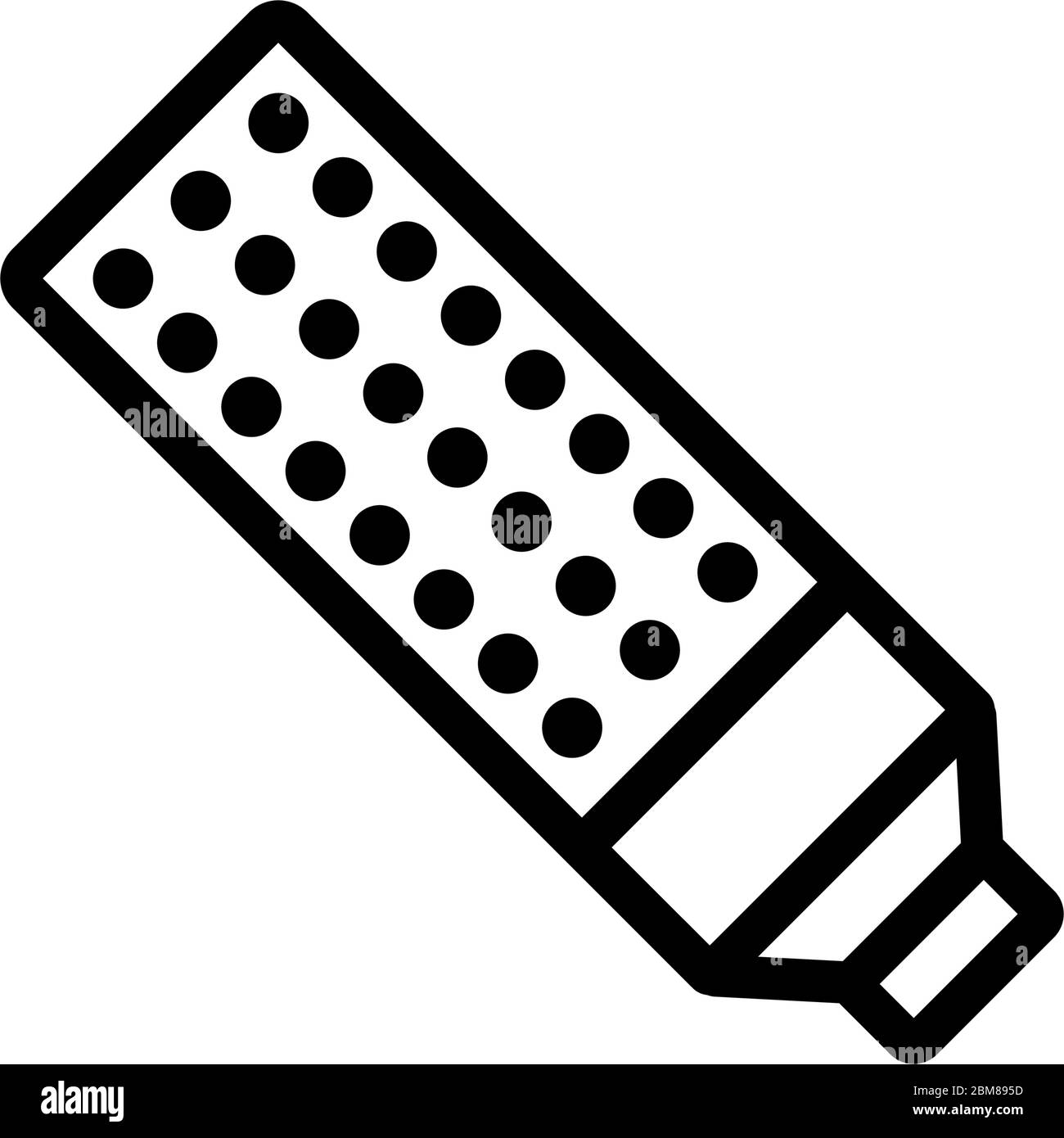 illustrazione del profilo vettoriale dell'icona del trasformatore a led Illustrazione Vettoriale