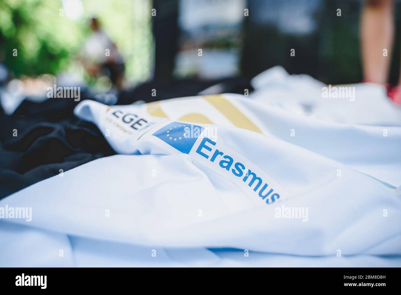 Potrebbe essere un interessante compagno per i contenuti relativi ai programmi ERASMUS, gli studi all'estero, gli anni di GAP, l'istruzione, gli scambi educativi, l'Europa Foto Stock