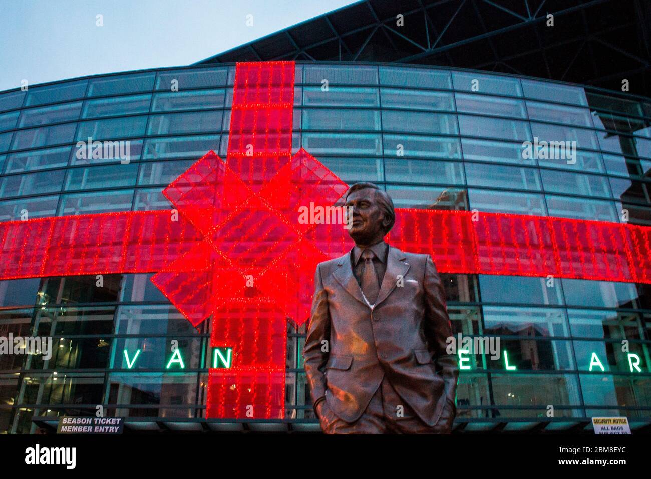 Van Andel Area illuminata per Natale a Grand Rapids, Michigan Foto Stock