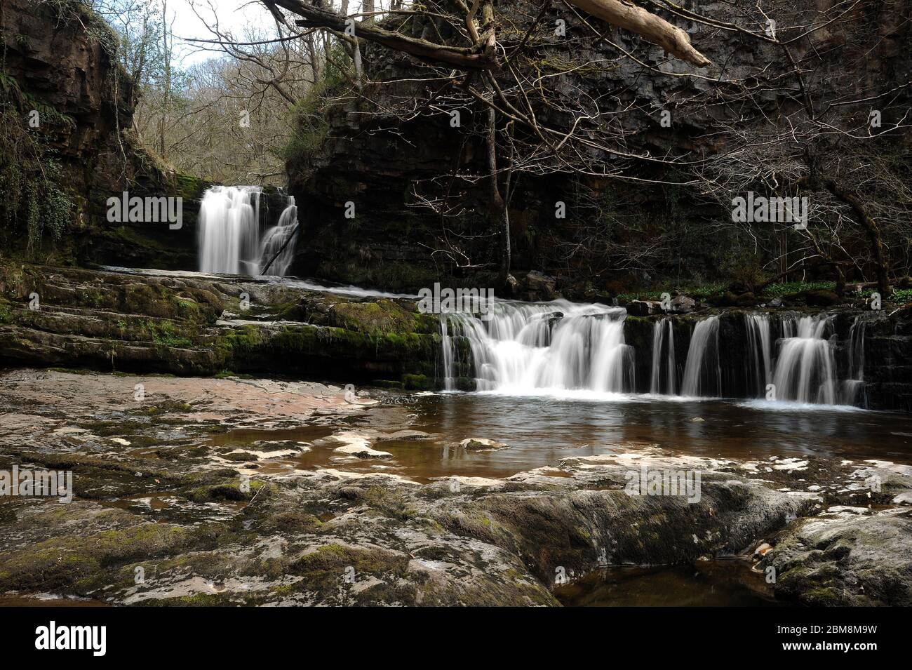 Sgwd Ddwli ISAF, Afon Nedd. Foto Stock